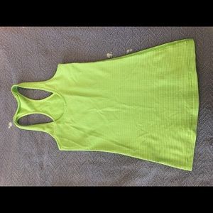Lululemon tank, checkered green and white